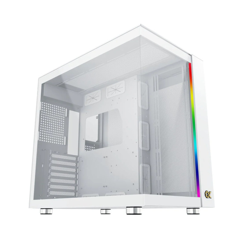 Xigmatek Aqua Ultra Air Tempered Glass E-ATX Mid Tower Case - Arctic - صندوق